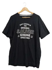 Vorschaubild 1 von Herren T-Shirt Schwarz Gr. XXL Slim Fit Print Baumwolle