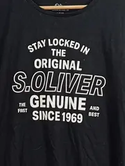 Vorschaubild 2 von Herren T-Shirt Schwarz Gr. XXL Slim Fit Print Baumwolle