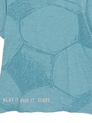 Vorschaubild 4 von Kinder T-Shirt Grafik Kurzarm Baumwolle Türkis Gr. 116