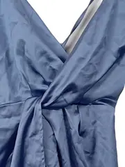 Vorschaubild 6 von Wickelkleid Cocktailkleid Damen Elegant Raffungen Blau Gr. S/36