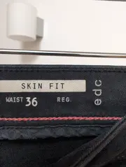 Vorschaubild 4 von Herren Jeans Slim Fit Schwarz W36 Skin Fit Stretch