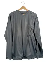 Vorschaubild 1 von Langarmshirt Herren Polyester Grau M Arbeits Shirt Praktisch Logo