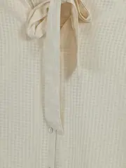 Vorschaubild 2 von Damen Bluse Kariert Business Langarm Schleife Beige Gr. 34 XS