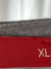 Vorschaubild 3 von Damen T-Shirt Gr. XL Grau Weiß Gestreift Asymmetrisch