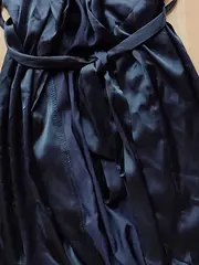 Vorschaubild 3 von Damen Kimono Morgenmantel Spitze Bindeverschluss Schwarz Gr. S