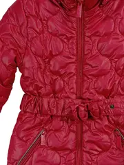 Vorschaubild 2 von Steppjacke Mädchen Kapuze Rot Gr. 116 Alltag Futter