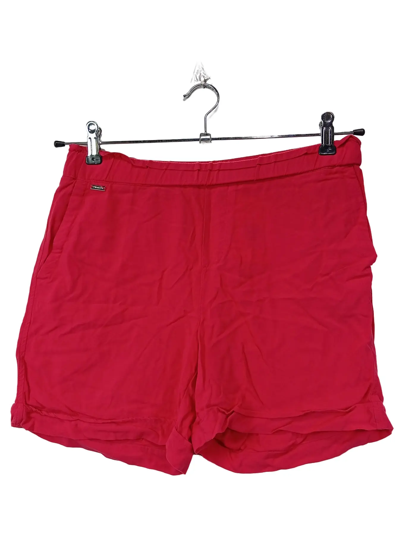 STREET ONE Damen Shorts Freizeit Kurze Hose Sommer Basic Rot Gr. 36