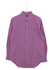 Vorschaubild 1 von Herren Business Hemd Kariert Rosa Langarm Gr. 32 Classic