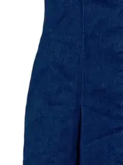 Vorschaubild 3 von Jeanskleid Damen Gr. 42/XL Blau Hemdkleid Kurzarm Denim