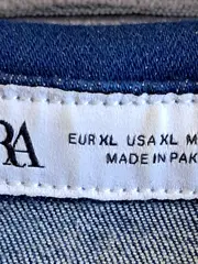 Vorschaubild 5 von Jeanskleid Damen Gr. 42/XL Blau Hemdkleid Kurzarm Denim