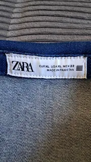 Vorschaubild 4 von Jeanskleid Damen Gr. 42/XL Blau Hemdkleid Kurzarm Denim
