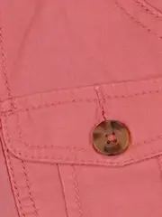 Vorschaubild 3 von Hosenrock Damen Minirock Rosa Gr. 32 Viskose Leinen