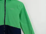 Vorschaubild 2 von Kinder Softshell Outdoorjacke Gr. 140 Grün Blau Kapuze