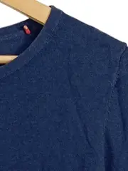 Vorschaubild 3 von Damen Langarmshirt Blau Gr. XL Basic Baumwolle