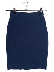 Vorschaubild 1 von Damen Bleistiftrock Blau Gr. XS/34 Business Büro Rock