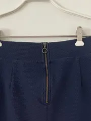 Vorschaubild 2 von Damen Bleistiftrock Blau Gr. XS/34 Business Büro Rock