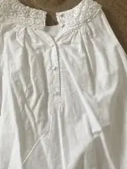 Vorschaubild 5 von Mädchen Sommerkleid Weiß Spitze Gr. 140 Baumwolle