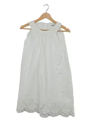 Vorschaubild 3 von Mädchen Sommerkleid Weiß Spitze Gr. 140 Baumwolle