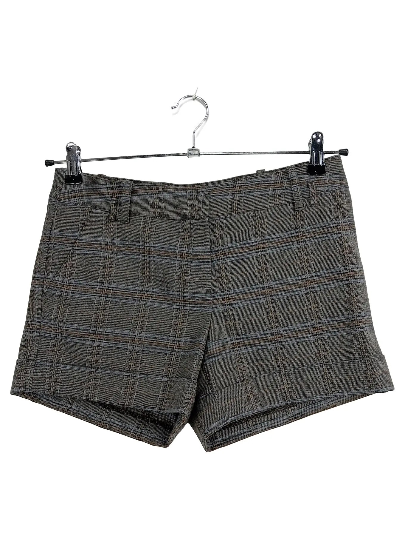 ORSAY Damen Shorts Kariert Business Stoff Gr. 38 M W29 Bund 38cm