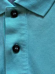 Vorschaubild 4 von Green Herren Poloshirt Türkis Gr. M/38 Baumwolle Regular Fit