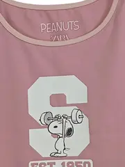 Vorschaubild 3 von Peanuts Snoopy Crop Top Mädchen Gr. 164 Rosa Tanktop Sport