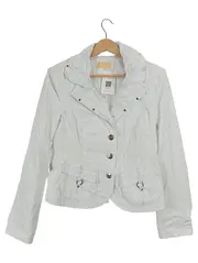 Vorschaubild 1 von Damen Leichte Jacke Blazer Gr. 38 Weiß Casual Polyester