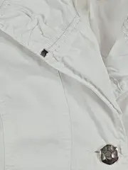 Vorschaubild 2 von Damen Leichte Jacke Blazer Gr. 38 Weiß Casual Polyester