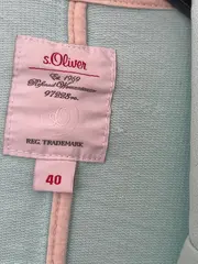 Vorschaubild 5 von Damen Blazer Gr. 40/L Türkis Baumwolle Casual Jacke