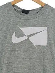 Vorschaubild 2 von Kinder T-Shirt Gr. 164 Grau Meliert Logo Sport Kurzarm Polyester