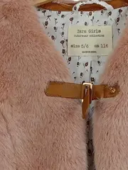 Vorschaubild 4 von Girls Kunstfell Weste Fellweste Rosa Gr. 116 Mädchen Kuschelig