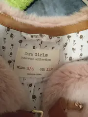 Vorschaubild 3 von Girls Kunstfell Weste Fellweste Rosa Gr. 116 Mädchen Kuschelig