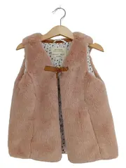 Vorschaubild 1 von Girls Kunstfell Weste Fellweste Rosa Gr. 116 Mädchen Kuschelig