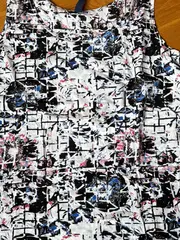 Vorschaubild 2 von Damen Top Viskose Trägertop Abstrakt Muster Mehrfarbig Gr. 34/XS