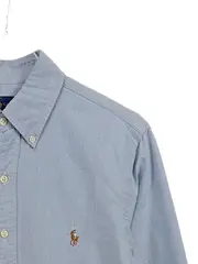 Vorschaubild 2 von Herren Hemd Langarm Oxford Blau Gr. S Button-Down