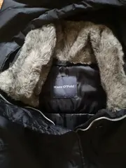 Vorschaubild 6 von Damen Winterjacke Parka Kapuze Fell Gr. 38 Schwarz
