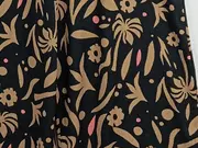 Vorschaubild 2 von Denim Damen Stoffhose L Culotte Floral Schwarz Beige