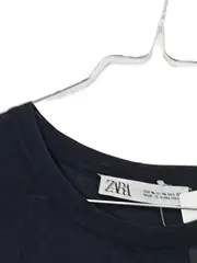 Vorschaubild 2 von Damen T-Shirt Schwarz Basic Kurzarm Gr. XL 42 Baumwolle