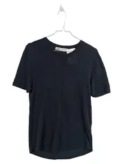 Vorschaubild 1 von Damen T-Shirt Schwarz Basic Kurzarm Gr. XL 42 Baumwolle