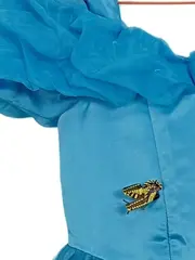 Vorschaubild 2 von Mädchen Prinzessin Kleid Schmetterling Blau Gr. 110 Festlich