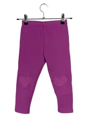 Vorschaubild 1 von Mädchen Leggings Herzapplikation Lila Gr. 122