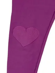 Vorschaubild 3 von Mädchen Leggings Herzapplikation Lila Gr. 122