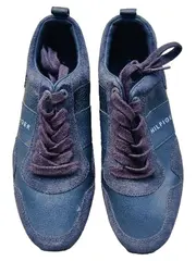 Vorschaubild 2 von Herren Sneaker Schnürschuhe Blau Gr. 40 Leder Mix