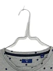 Vorschaubild 4 von Damen Sweatshirt Langarm S Grau Gepunktet Lyocell Baumwolle