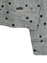 Vorschaubild 3 von Damen Sweatshirt Langarm S Grau Gepunktet Lyocell Baumwolle
