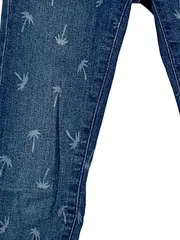 Vorschaubild 3 von Mädchen Jeans Regular Fit Palmenmuster Blau Gr. 122