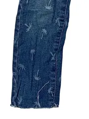 Vorschaubild 4 von Mädchen Jeans Regular Fit Palmenmuster Blau Gr. 122