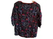 Vorschaubild 6 von Damen Top Blumenmuster Blau Rot Gr. 36/S 3/4-Arm
