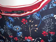 Vorschaubild 2 von Damen Top Blumenmuster Blau Rot Gr. 36/S 3/4-Arm