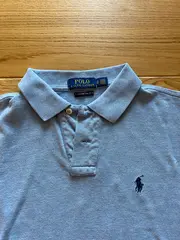 Vorschaubild 2 von Herren Poloshirt Custom Slim Fit Gr. S Blau Meliert