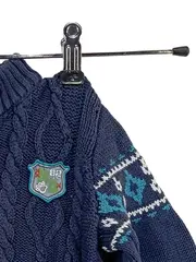 Vorschaubild 3 von Strickpullover Jungen Gr. 74 Blau Zopfstrick Norweger Pullover Winter